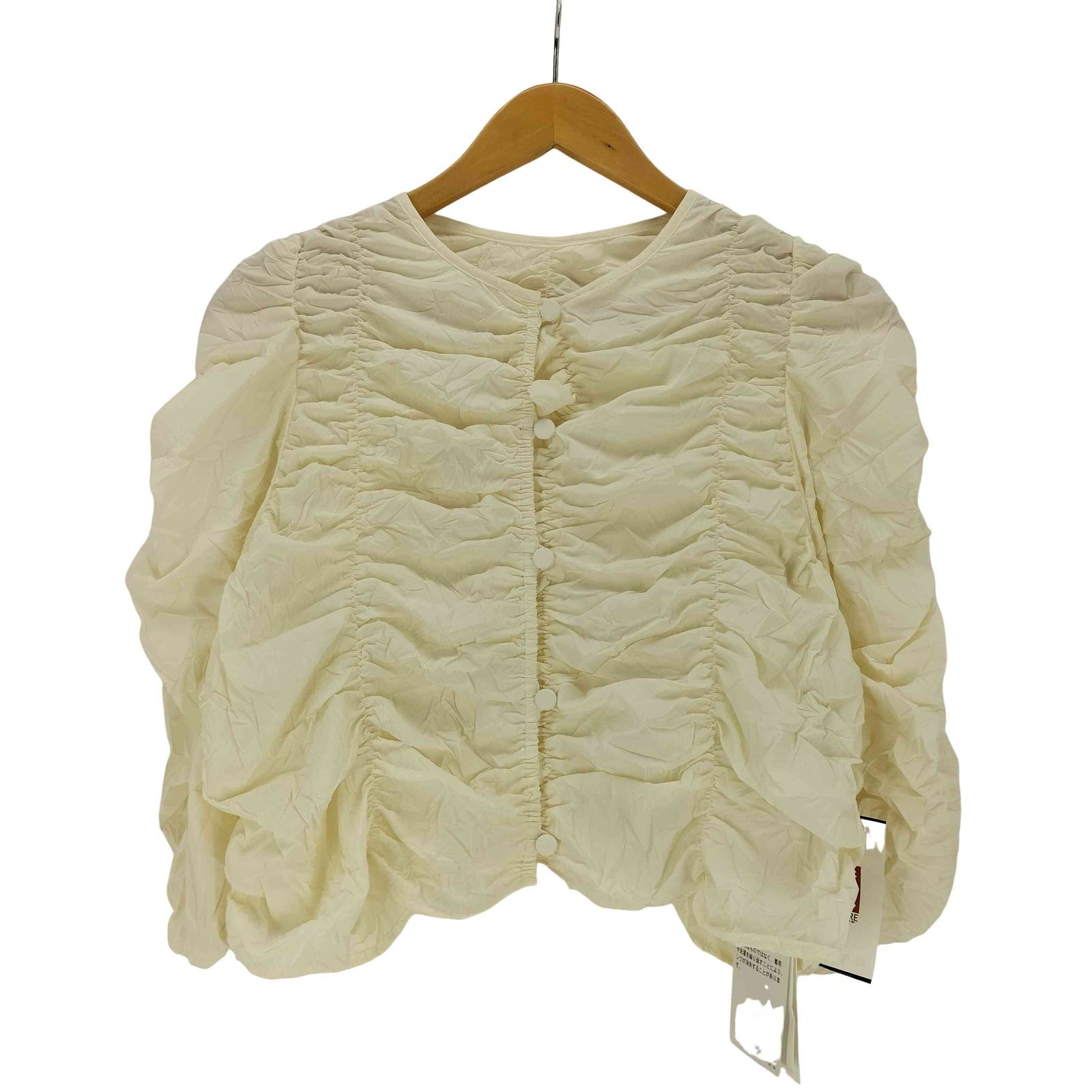 UNITED ARROWS(ユナイテッドアローズ) ワッシャー シャーリング 2WAY ブラウス レディー 中古 古着 0225 UNITED ARROWS（ユナイテッドアローズ）の「ワッシャー