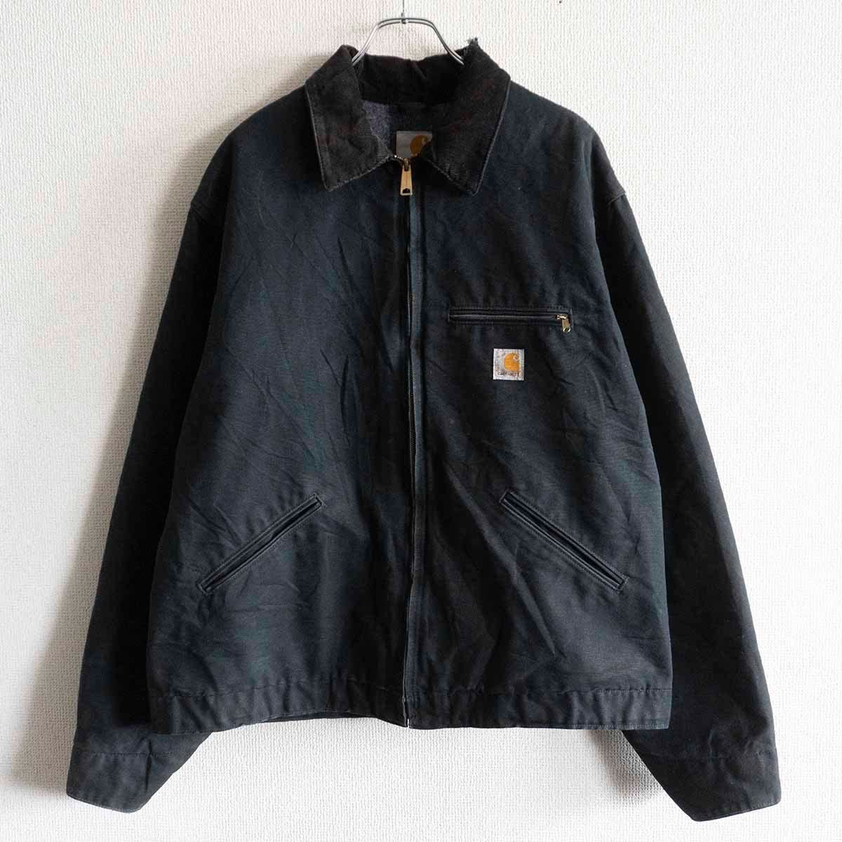 Carhartt DETROIT JACKET デトロイトジャケット XL BLK ブラック ダック カーハート 古着 25050212