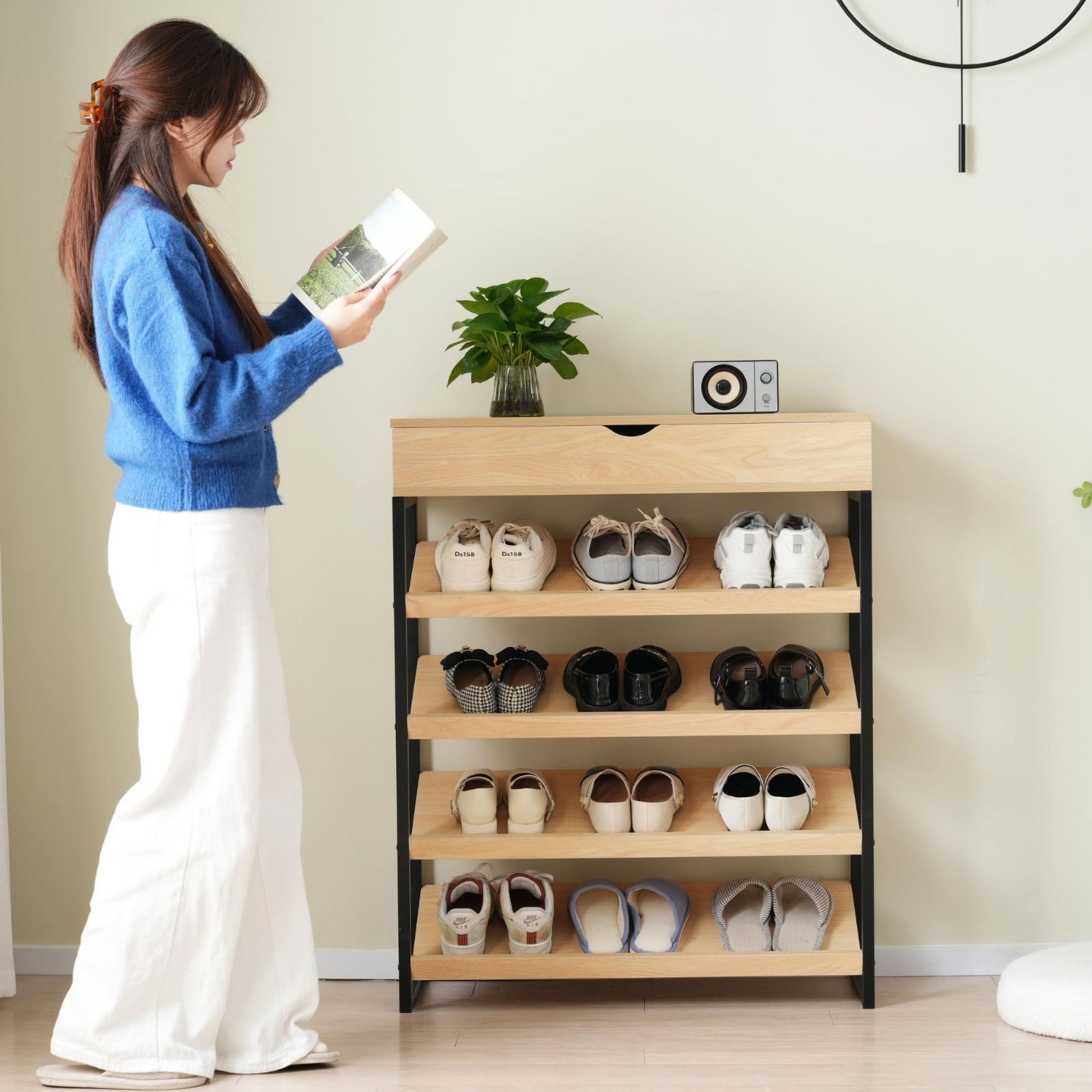 人気商品】靴収納ラック 下駄箱 シューズ 木製 収納付き 玄関 人気商品】靴収納ラック 下駄箱 シューズ 木製 収納付き 玄関