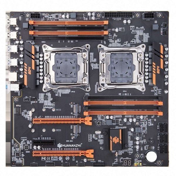 HUANANZHI X99-8D4 E5-2680 v3*2 CPUクーラーセット