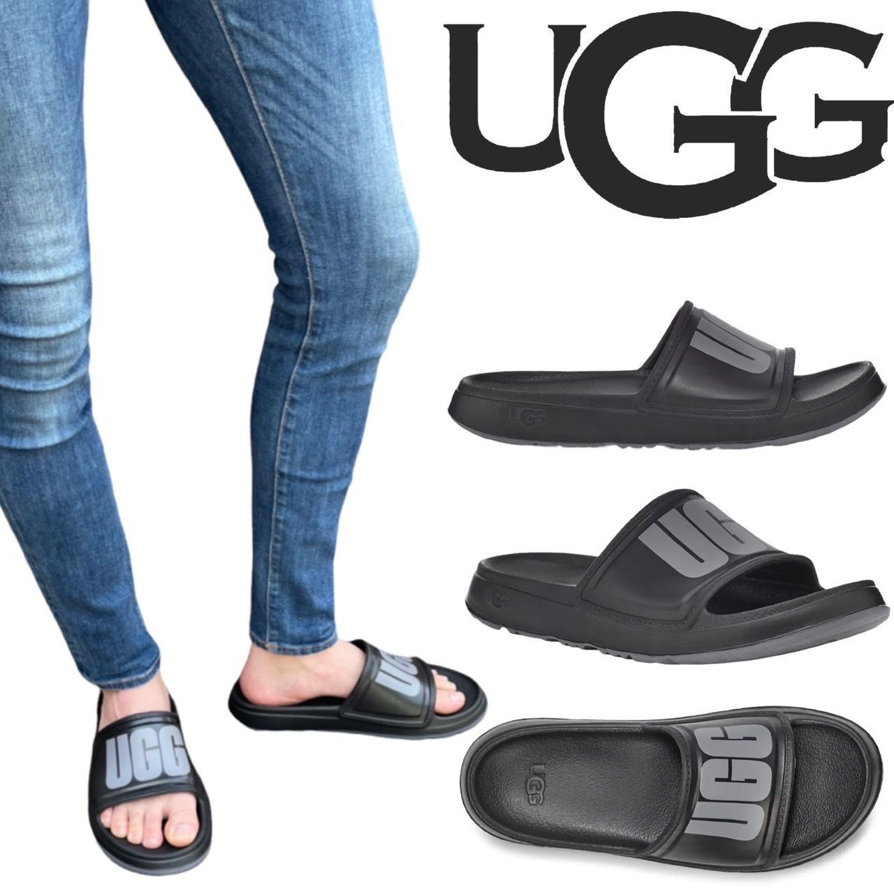 UGG (アグ) メンズ スライドサンダル - シューズ