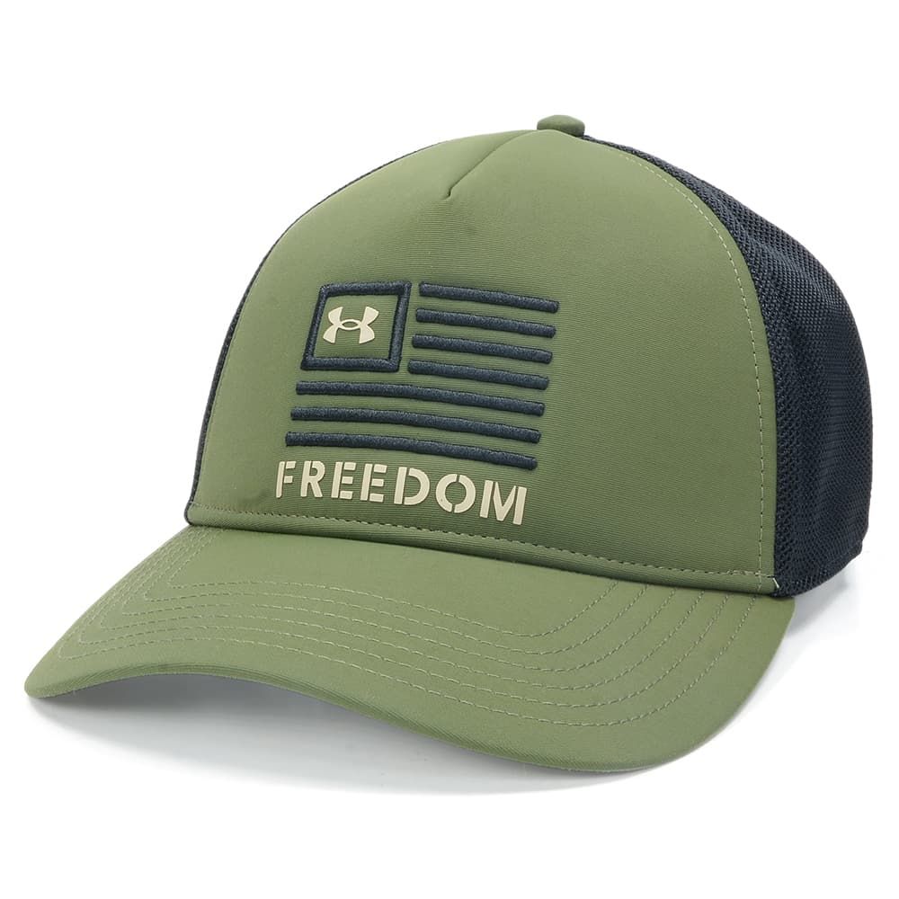 UNDER ARMOUR メッシュキャップ Freedom Trucker Hat メンズ 1351640 [ オリーブドラブ ]