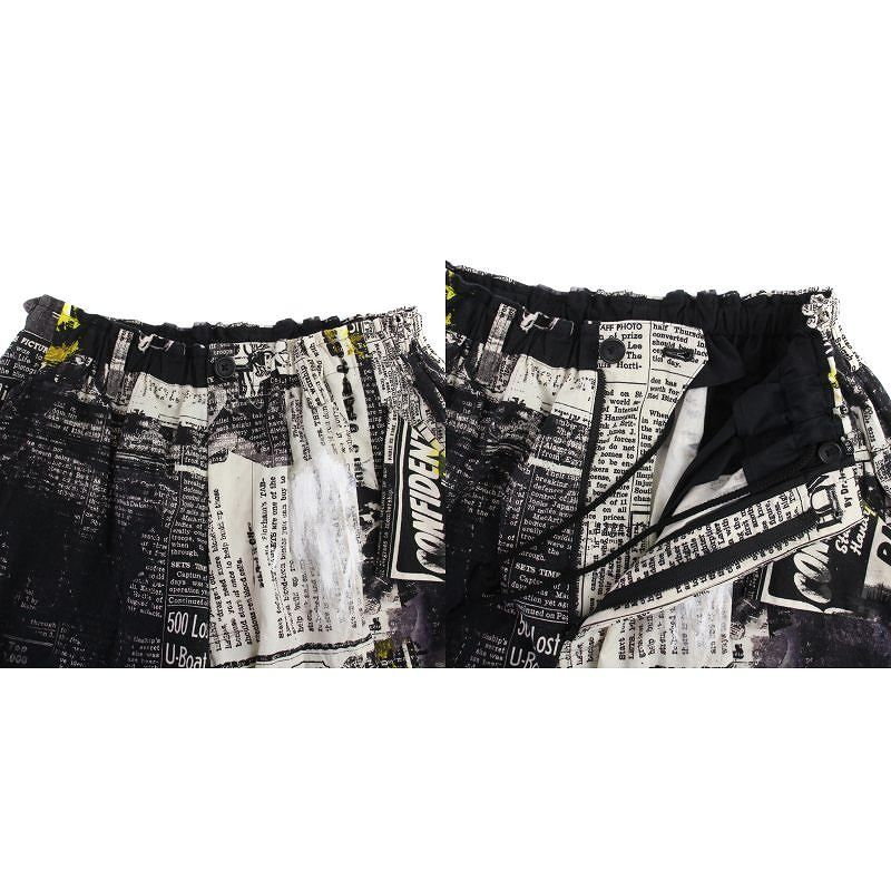 Yohji Yamamoto 22ss ニュースペーパーハーフパンツ