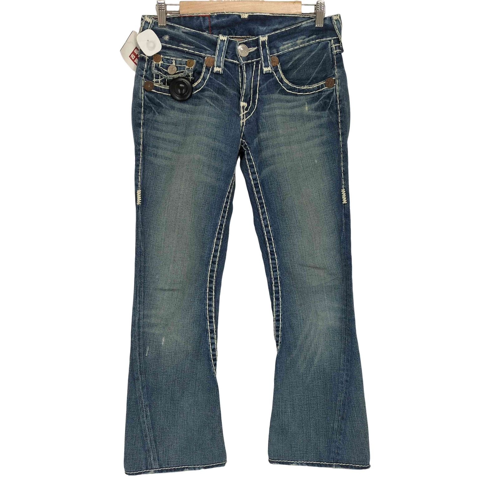 TRUE RELIGION JOEY SUPER T フレアホワイトデニム 28