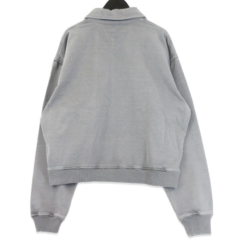 ♥ STORY MFG ストーリーエムエフジー GEO PULLOVER SSS25SWG ハーフジップ スウェット コットン ブラック 黒 L 70016985