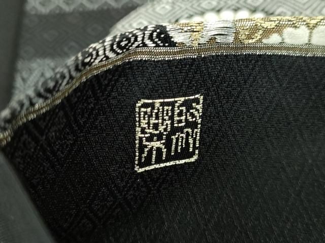 未使用品　西陣織　豪華♡金銀糸　正絹　袋帯　蜀江華紋　吉祥松柄　振袖，訪問着など 平和屋着物○西陣 じゅらく謹製 六通柄袋帯 黄金繭 花菱丸文