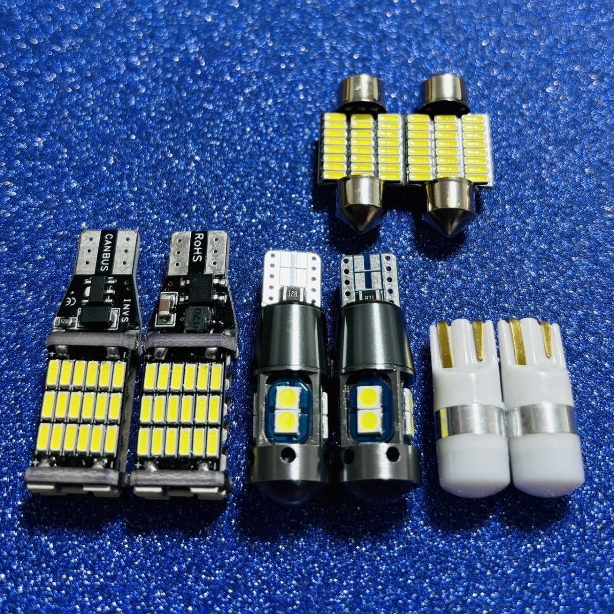 鬼爆光！プロボックス サクシード NCP50系 NLP50系 ルームランプ バックランプ ナンバー灯 8個セット T10 LED ホワイト トヨタ カスタム パーツ 車検対応