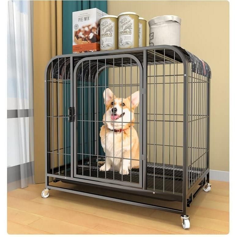 未使用 ペットケージ 小型 犬 猫 組み立て式 キャスター付き サークル 