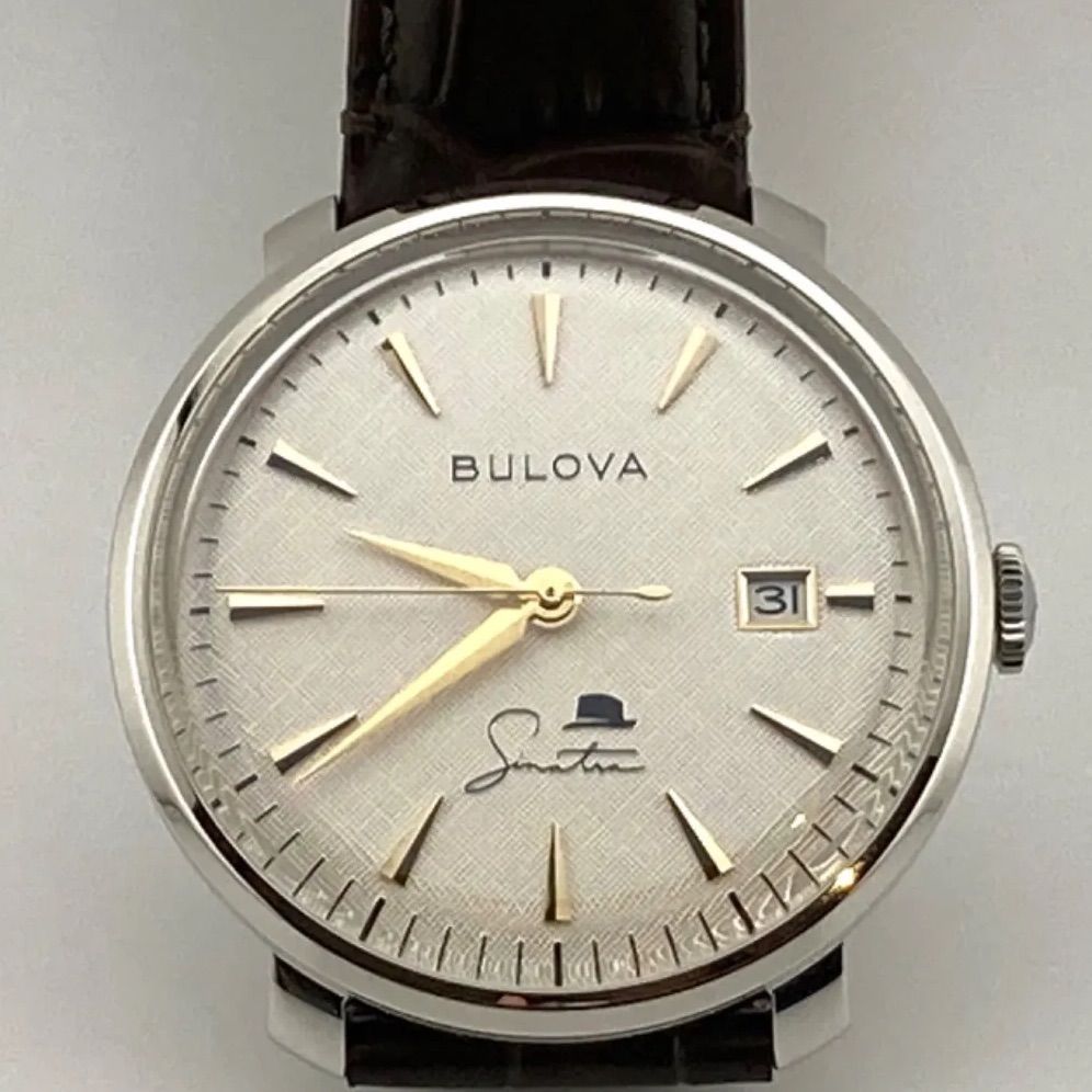 BULOVA 腕時計 自動巻き デイトバンドメタル系 - 腕時計(アナログ)