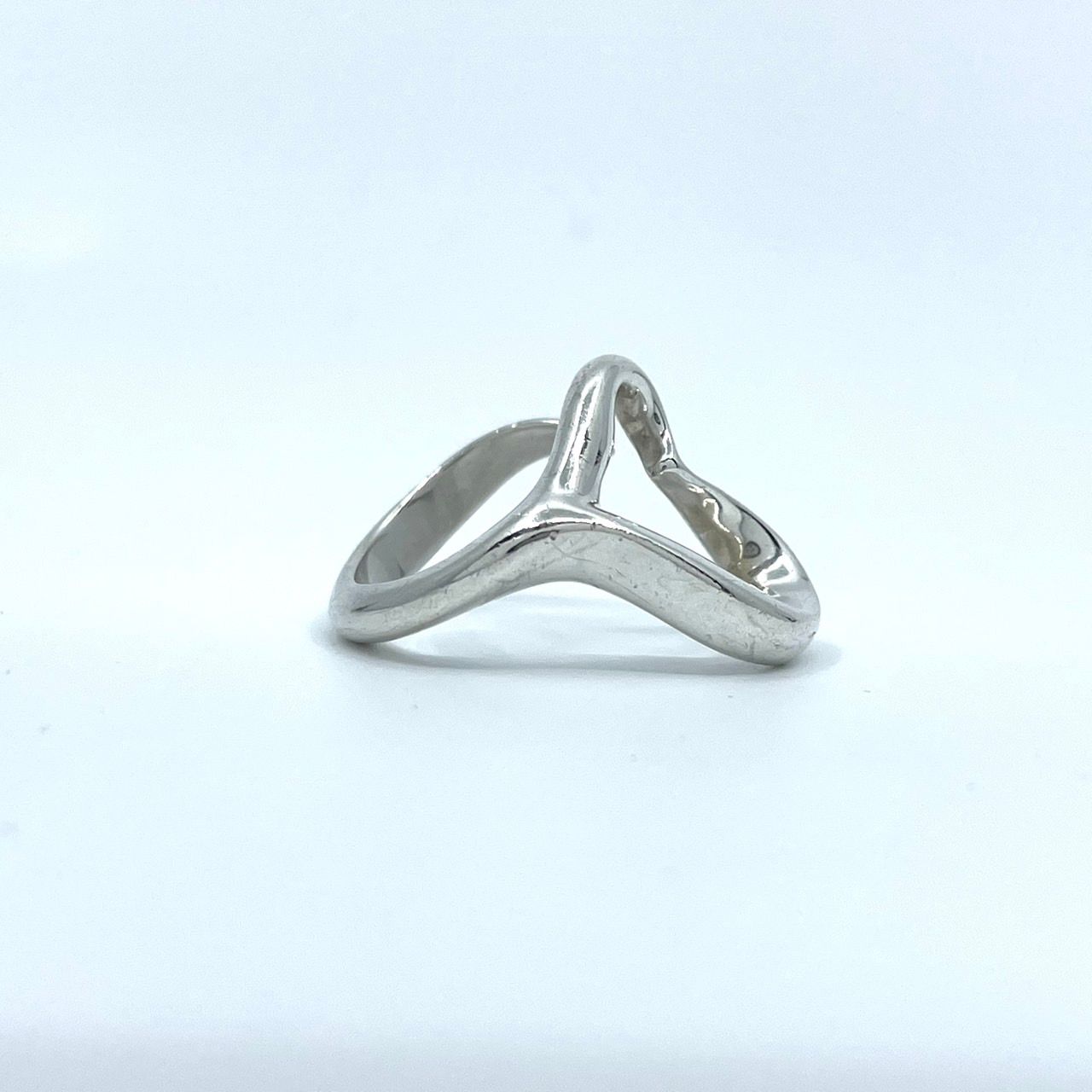 美品 TIFFANY &Co. ティファニー オープンハート 指輪 リング 8
