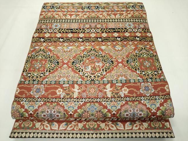 平和屋本店□極上 本場筑前博多織 草木染 手織工房 染匠：小森久 両面