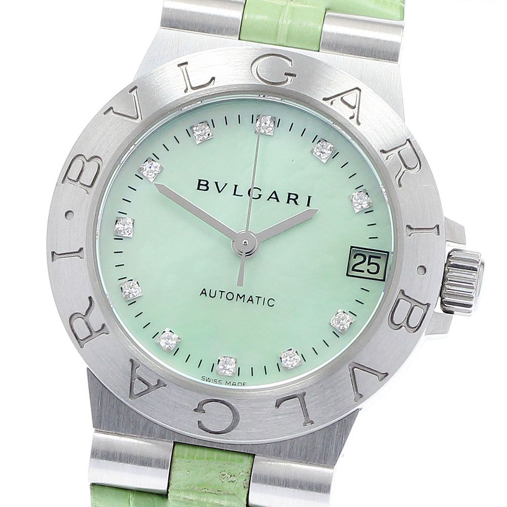 ブルガリ BVLGARI LCV29S ディアゴノ 11Pダイヤ 自動巻き