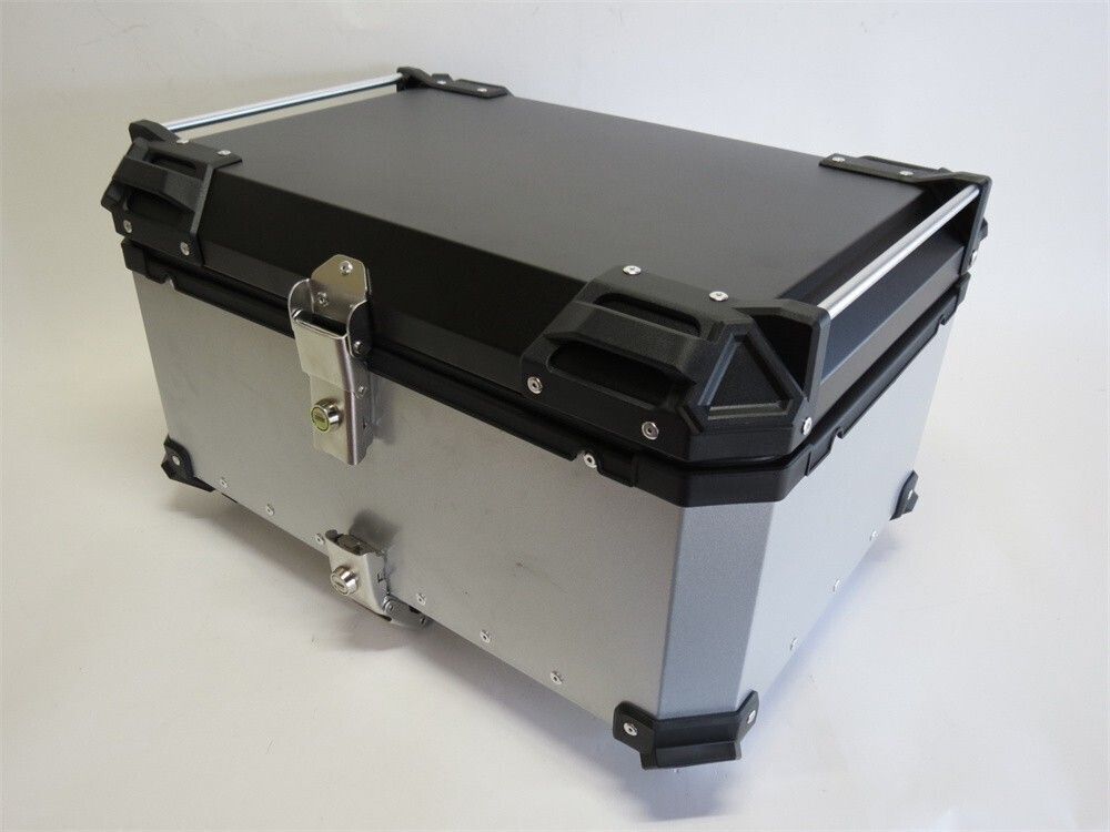 アルミトップケース 65Lリアボックス黒銀