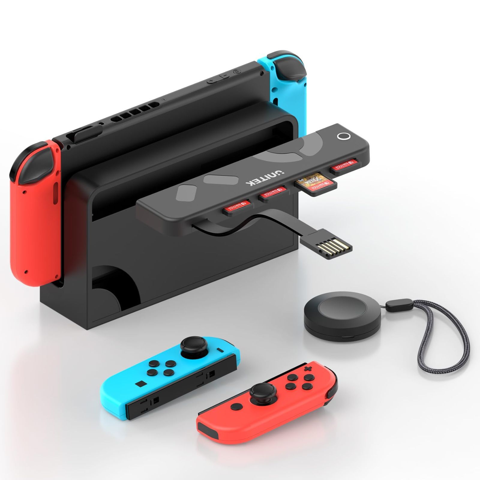 Size:リモコンある Unitek 2024 リモコン付 Switch用カードリーダー Switchソフト切替カードリーダー 【Nintendo Switchu0026Switch OLED対応】 切り替え4 コンパクト おしゃれ 携帯便利 プレゼントに