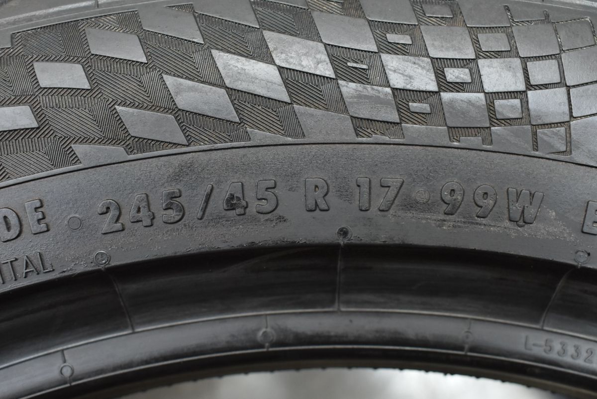 超バリ溝 1本 コンチネンタル マックスコンタクト6 MC6 245 45R17 ベンツ W212 W211 Eクラス アウディ 8K A4 4F A6 スカイライン GT-R FFCRYSTALESIA_COM