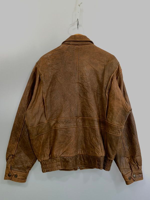 中古品】 OLD UNIQLO 80'S A-2 LEATHER FLIGHT JACKET オールド