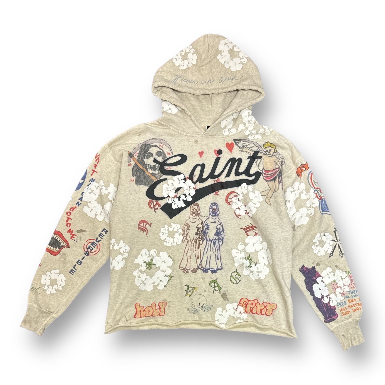 SAINT MICHAEL DENIM TEARS HOODIEパーカー XL即日発送致します - パーカー