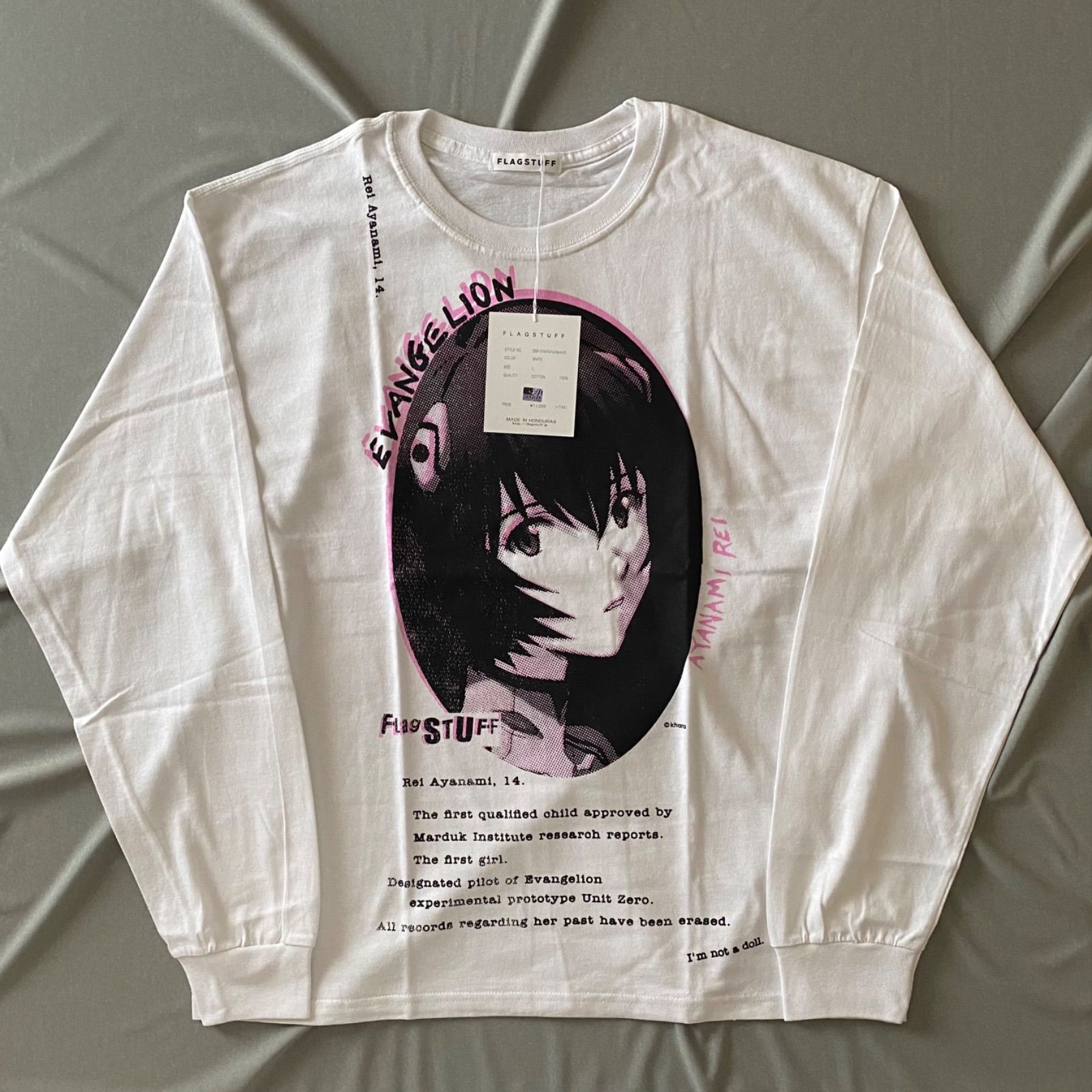 FLAGSTUFF EVANGELION EVA エヴァンゲリオン 長袖Tシャツ - Tシャツ