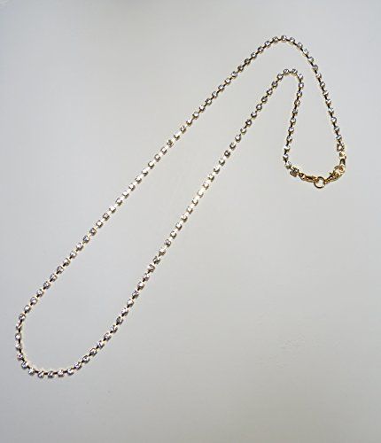 セルフアレンジ ネックレス 連ヅメ(SS11，3mm)クリスタル金80cm2SA2680GPCL