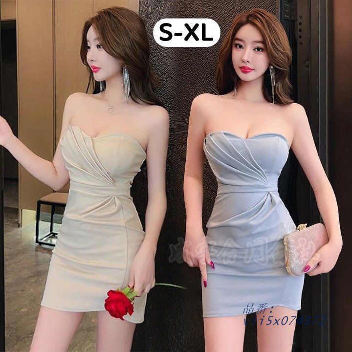 レディース ボディコンワンピース ミニ丈 ドレス スレンダーライン 夏