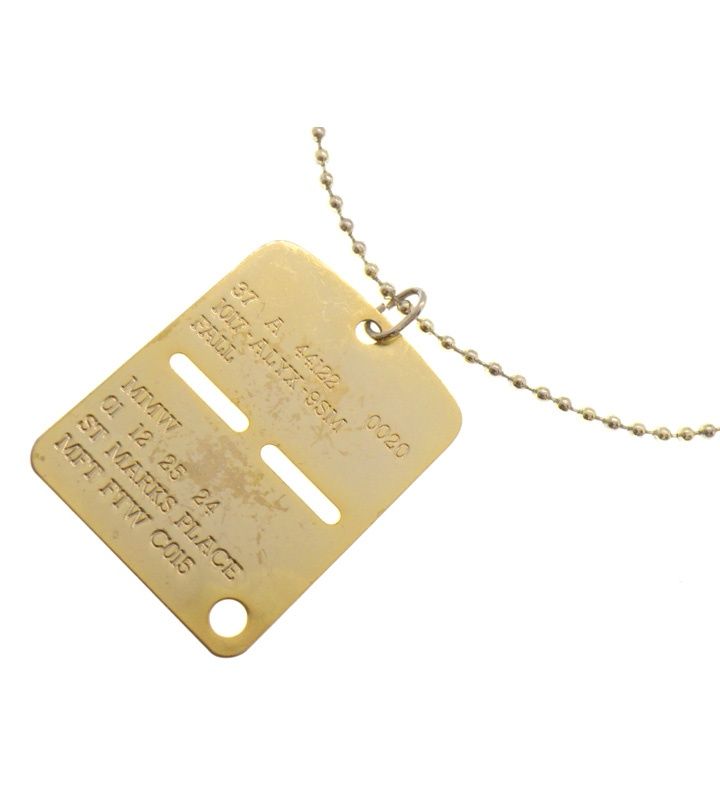 アリクス 1017 ALYX 9SM 【 Military Tag Necklace