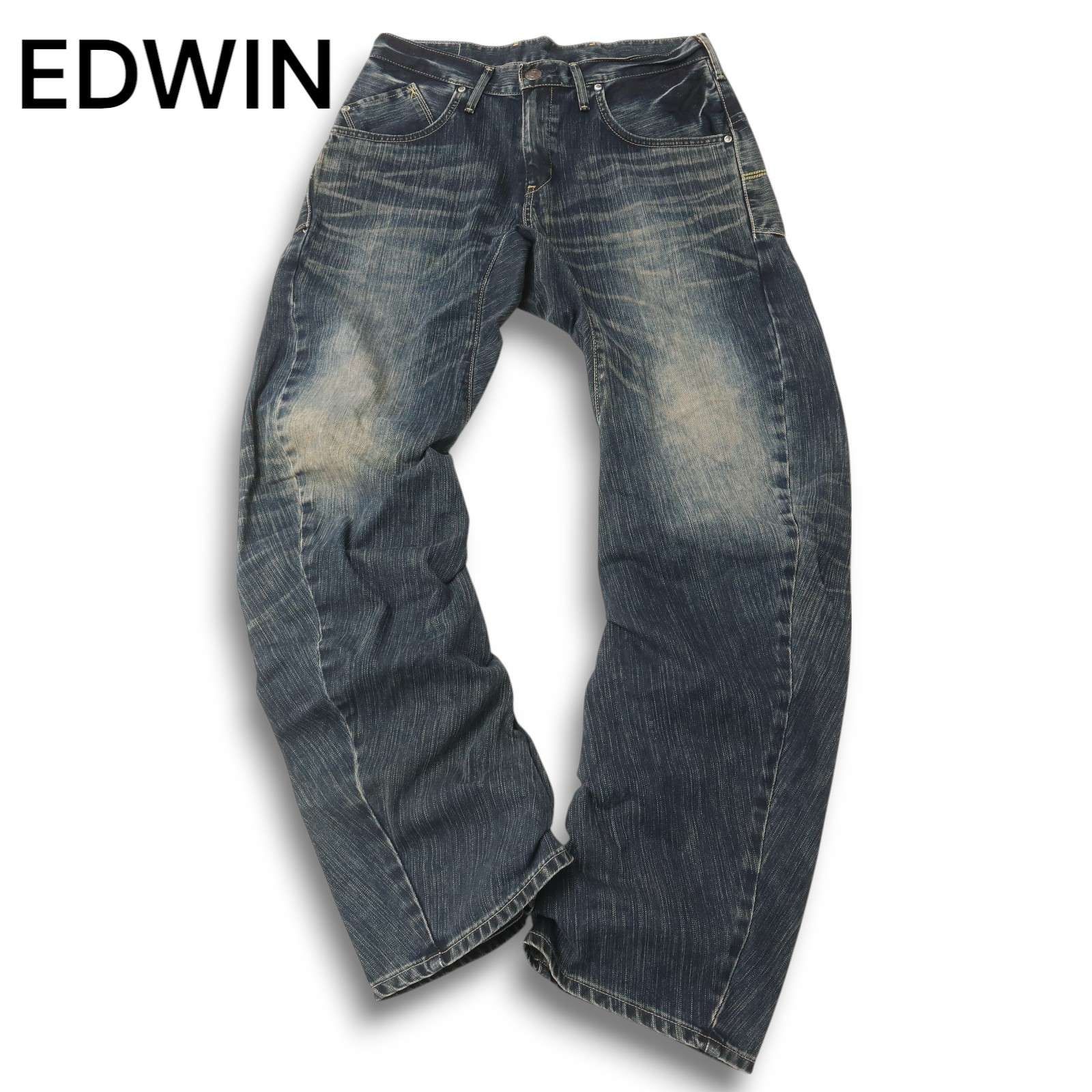 EDWIN エドウィン 465XVF XV-FUNCTION☆ USED加工 立体裁断 シンチ 