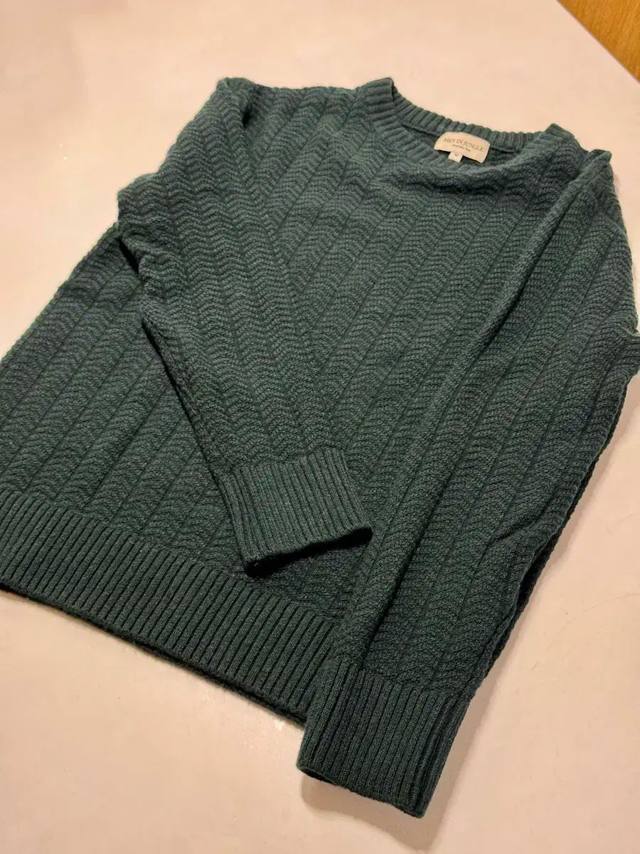 男性用ポスト ラムズウール カシミア ニット セーター M