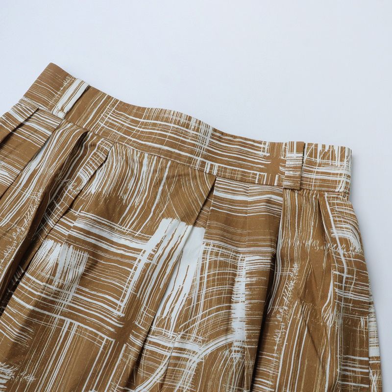 2020SS MARGARET HOWELL ペイントプリント スカート COTTON SILK PAINTED STRIPE | MARGARET HOWELL（マーガレット