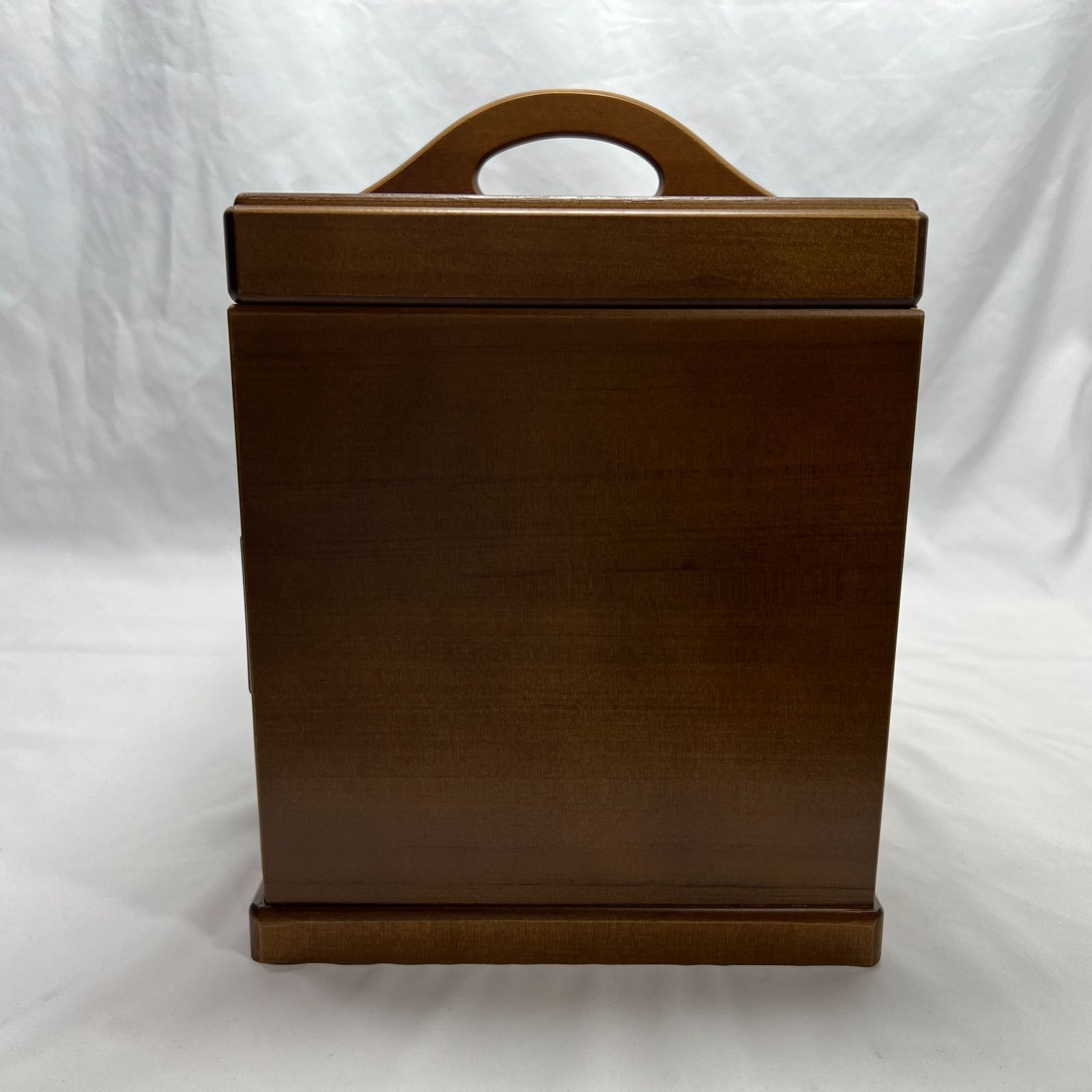 【特価】ソーイングボックス 裁縫箱 大容量 持ち運び ハンドル 取っ手 引き出し 木製 ブラウン 茶色 ダークブラウン こげ茶 BM061002