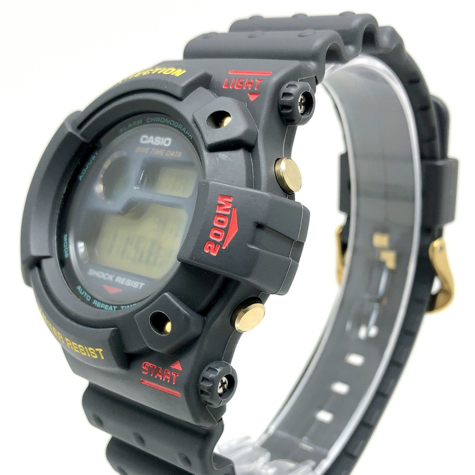 G-SHOCK ジーショック DW-6300-1B FROGMAN 初代フロッグマン 海外モデル 初期 ダークグレー グリーン豆球 1993年8月発売
