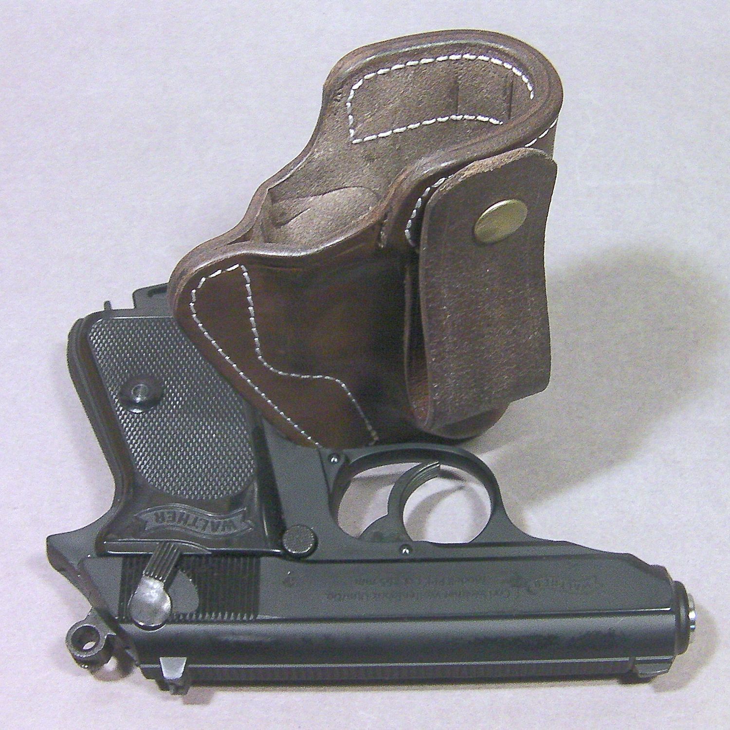 絶版　マルゼン製ワルサーppk/s　固定スライ　ホルスター付きド マルゼン ワルサーPPK、 PPK/S インサイドホルスター ホック