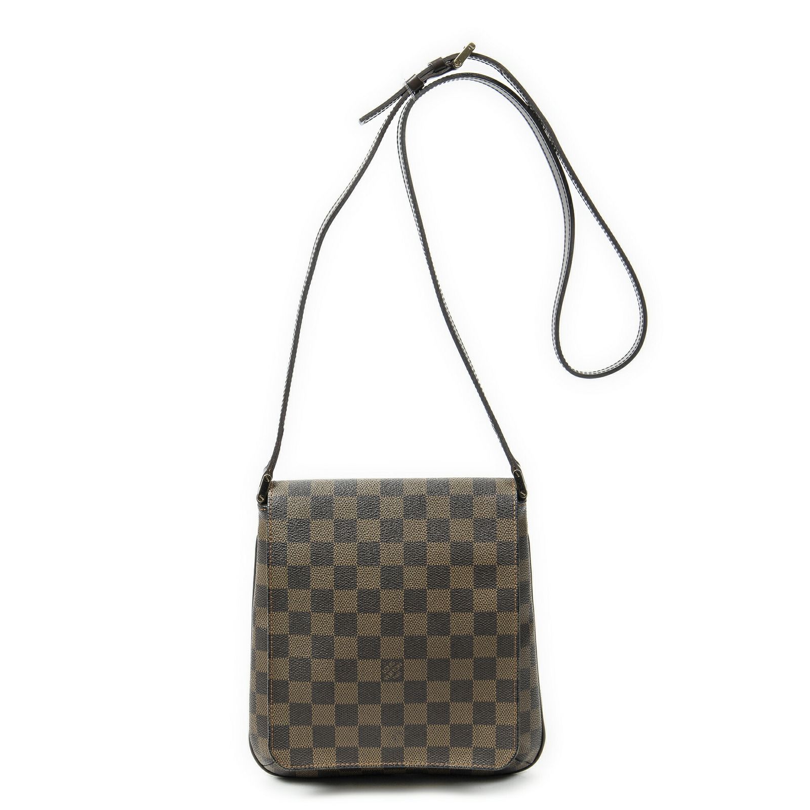 LOUIS VUITTON ルイヴィトンムゼット サルサ ロングストラップ茶色ダミエ エベヌA