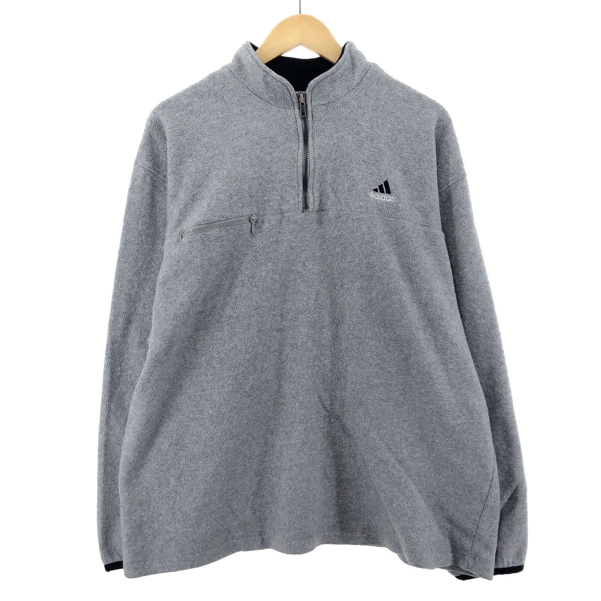古着 90年代 アディダス adidas ハーフジップ フリースプルオーバー メンズXL ヴィンテージ/eaa377218