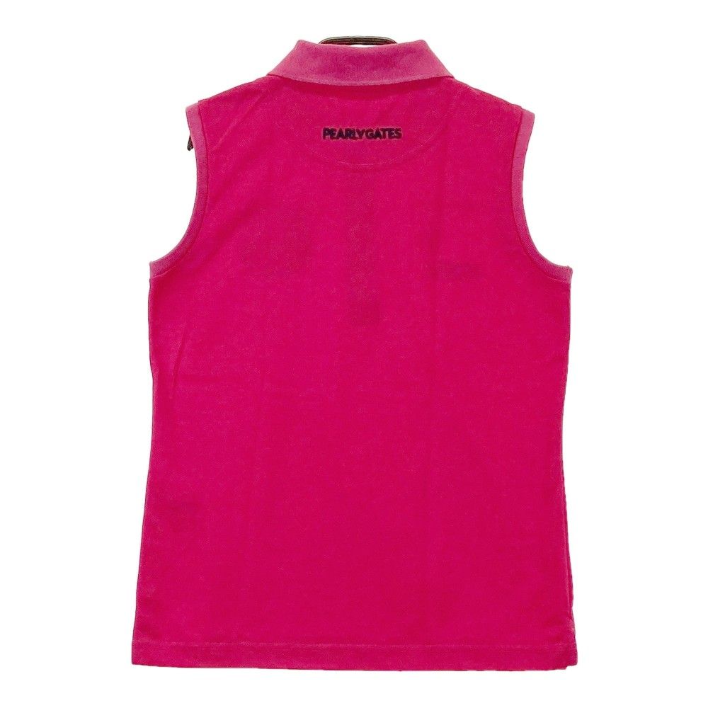 サイズ：0 PEARLY GATES パーリーゲイツ ノースリーブポロシャツ ニコ