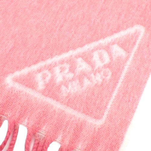 Prada トライアングルロゴ スカーフ | パープル | FARFETCH JP プラダ