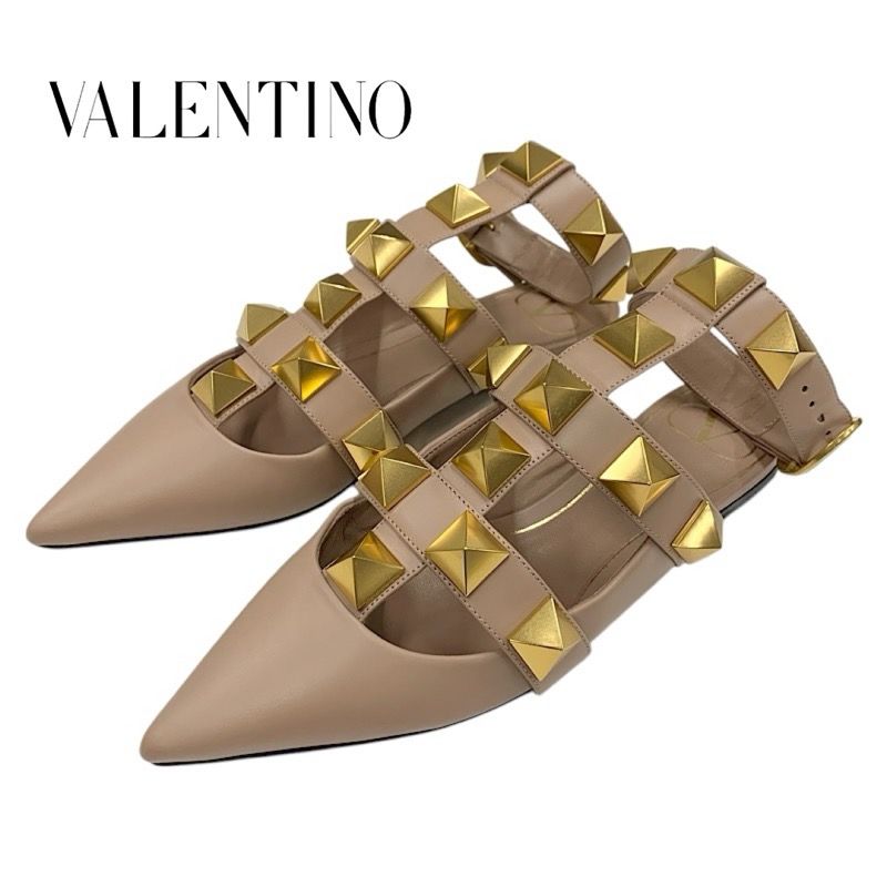 ヴァレンティノ VALENTINO サンダル 靴 シューズ レザー グリーン  