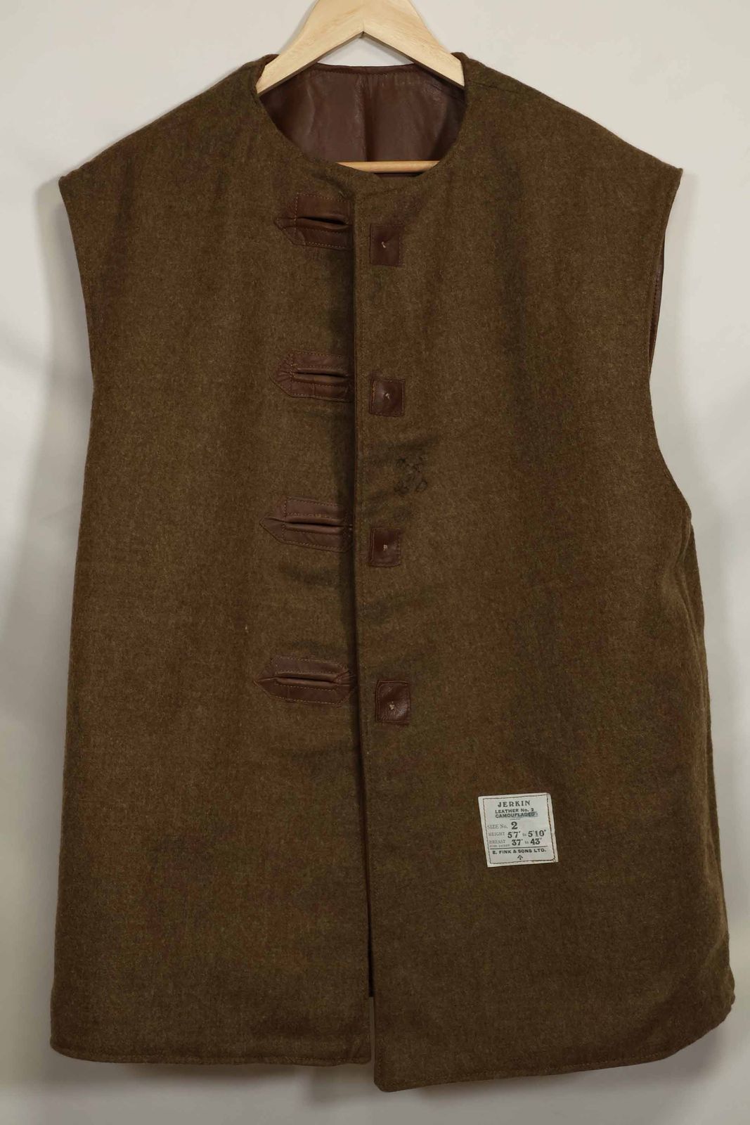 ⭐︎激レア⭐︎1918年製 ジャーキンベスト ⭐︎激レア⭐︎1918年製 ジャーキンベスト WWI JERKIN VEST