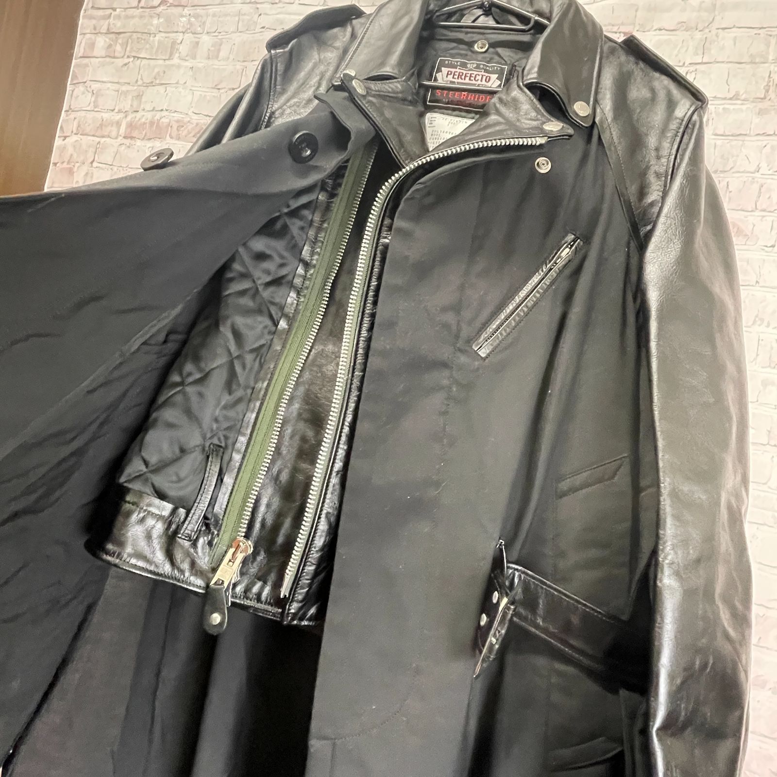 中古美品 sacai × Schott スーチングコート 22-02874M 1 - メルカリ