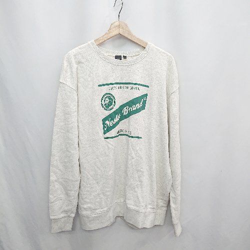 ◇ ⊇ NESTA BRAND ネスタブランド ロゴプリント 長袖 スウェット 