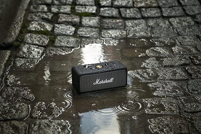 色: ブラック】Marshall ワイヤレスポータブル防水スピーカー Embe