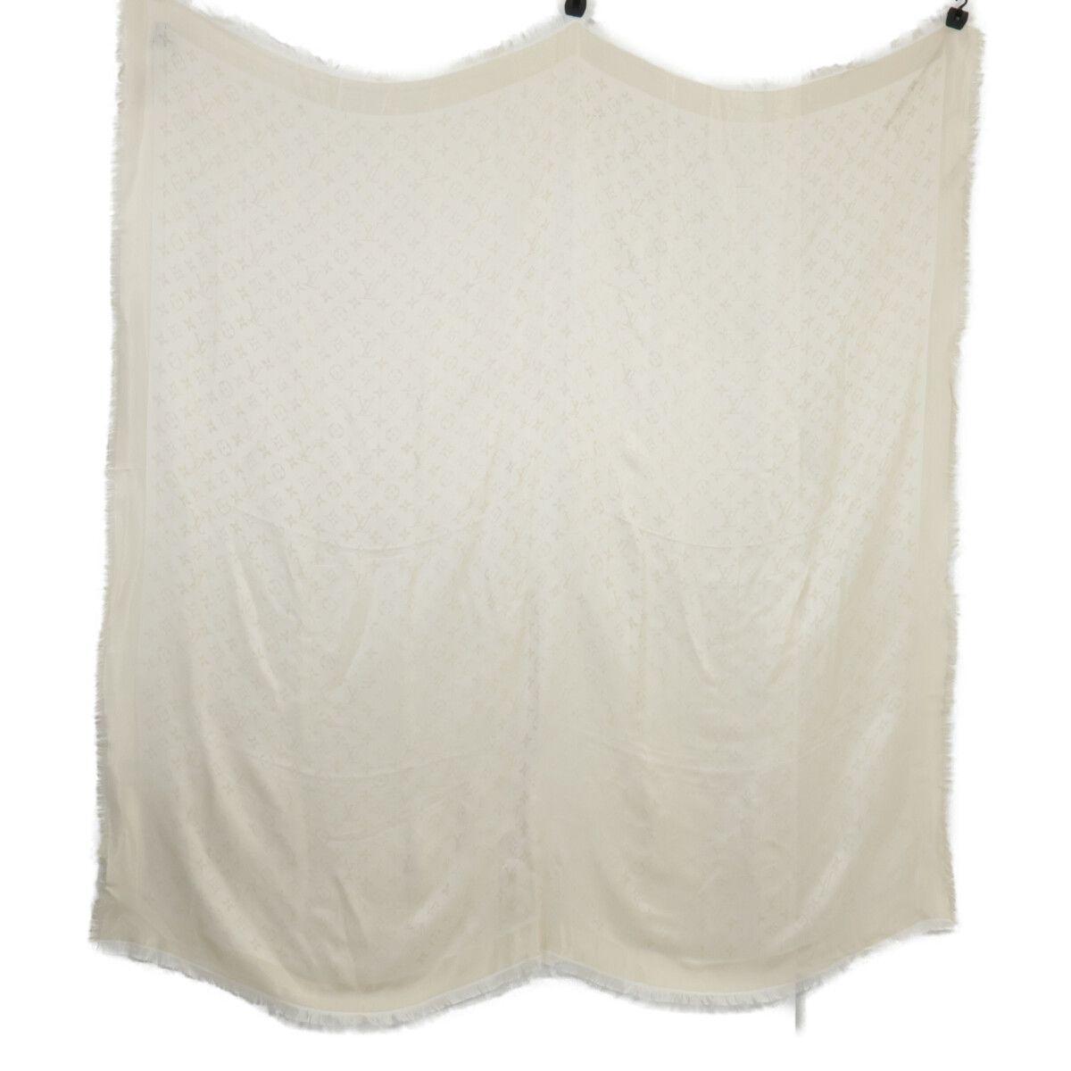 LOUIS VUITTON ルイヴィトン 正規 23年製 M74026 ショール･モノグラム シャイン フリンジ