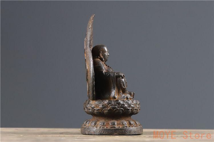 販売 鉄器 鉄仏 蓮華弥勒仏像 装飾品 工芸品 美術品 置物zw0829 鉄器