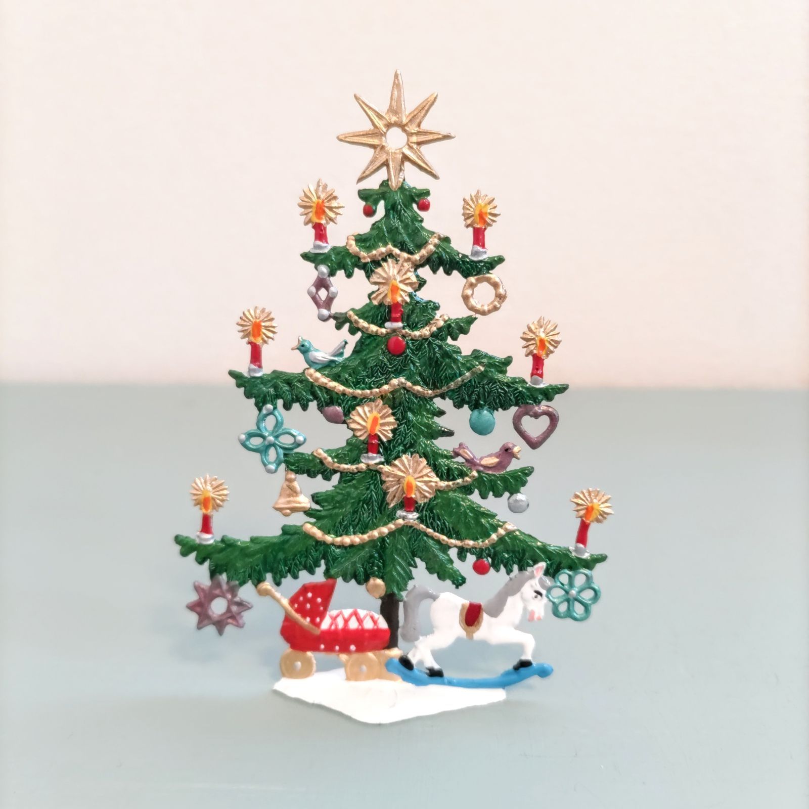 クリスマスツリーB 小 錫製 ドイツ工芸品 ドイツ雑貨 クリスマス飾り