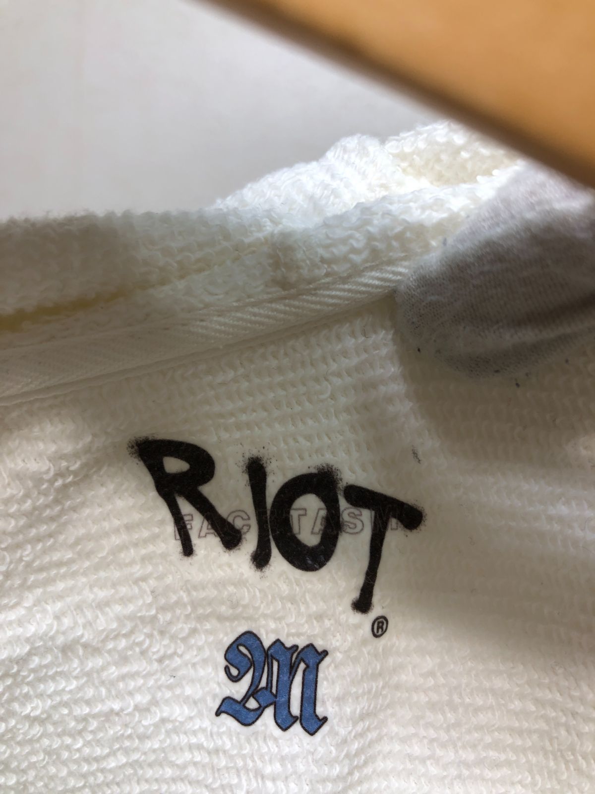 パーカー RIOT 0 FACETASM M ホワイト ライオット ファセッタズム