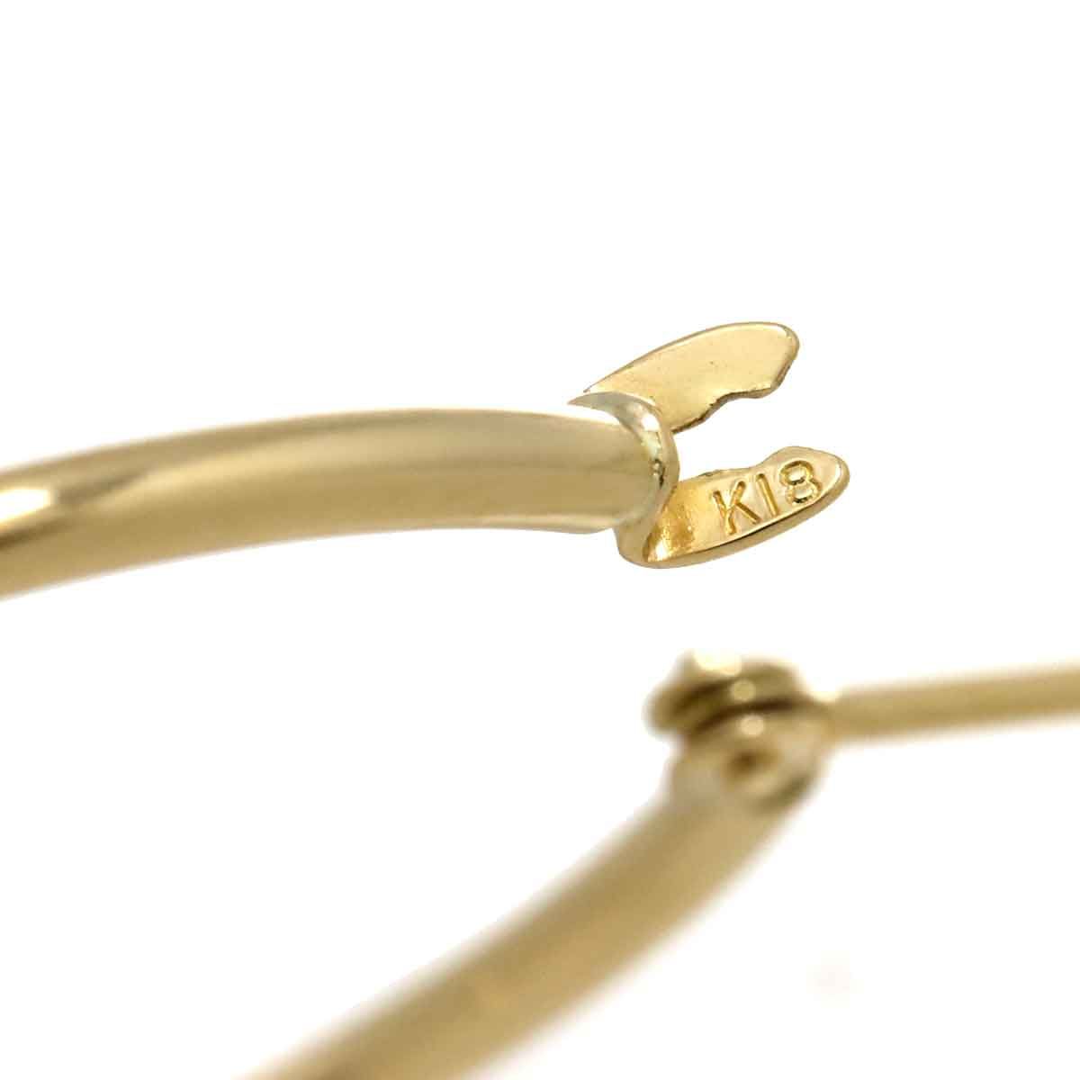 ブランド通販 750 イエローゴールド ピアス YG K18 Earrings 90284377 Pierced アクセサリー