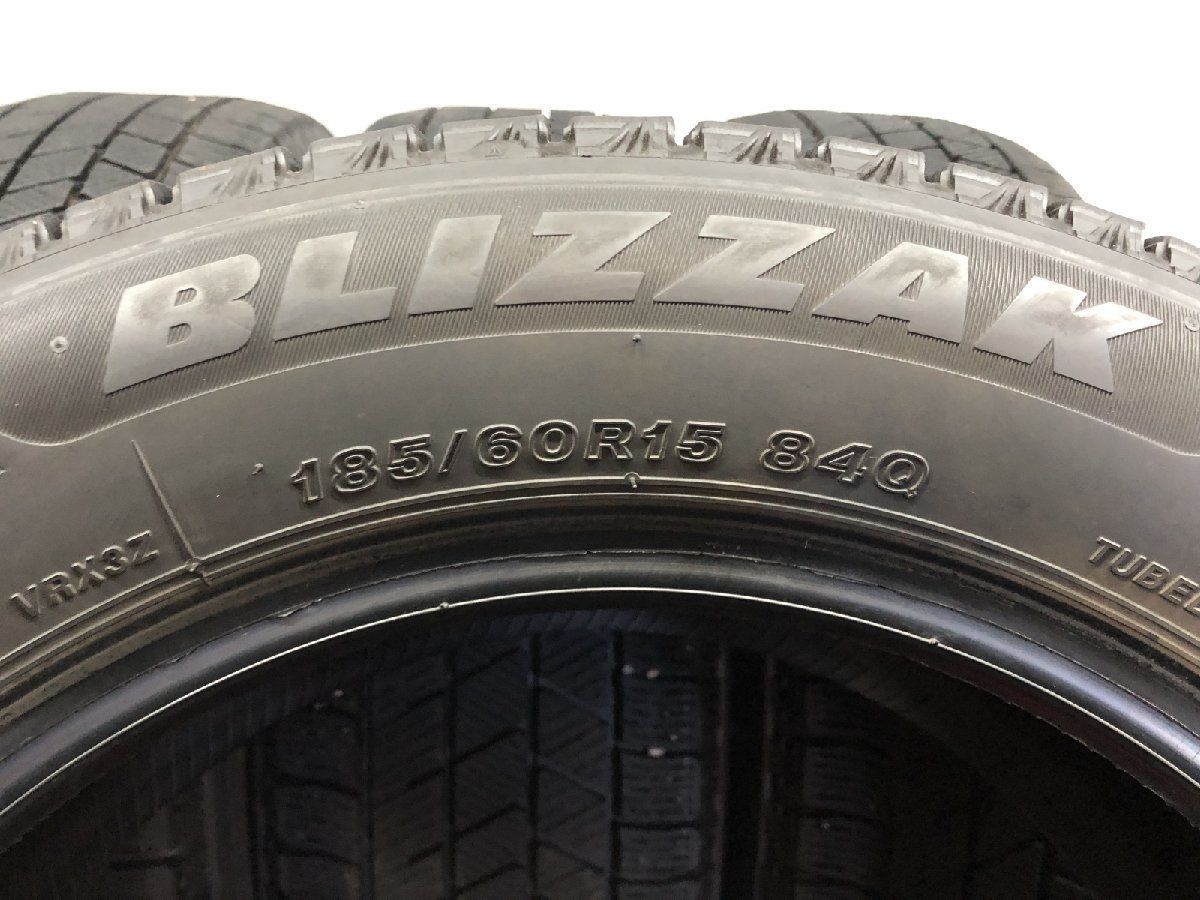 BS BRIDGESTONE BLIZZAK VRX3 185|60R15 15インチ スタッドレス 4本 21年製 バリ溝 ヴィッツ フィット インサイト等 STG038 FFCRYSTALESIA_COM