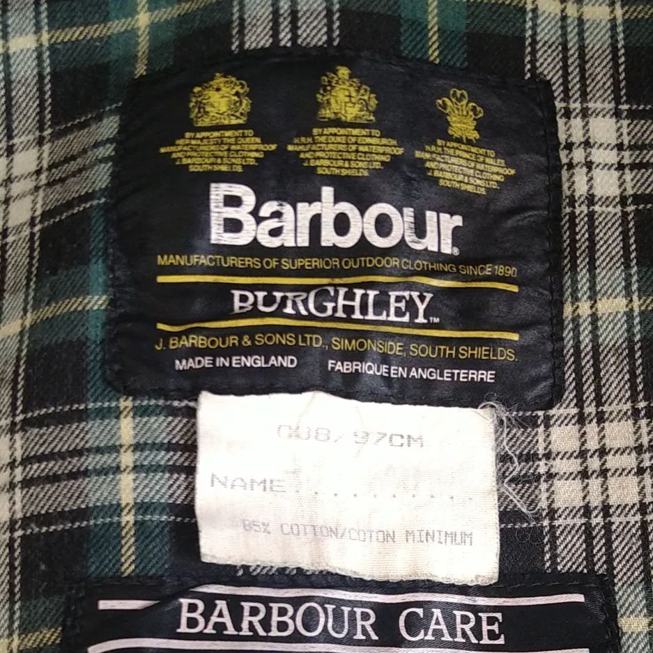 ☆1988年製☆レアモデル☆ Barbour Burghley バブアー バーレー ロング