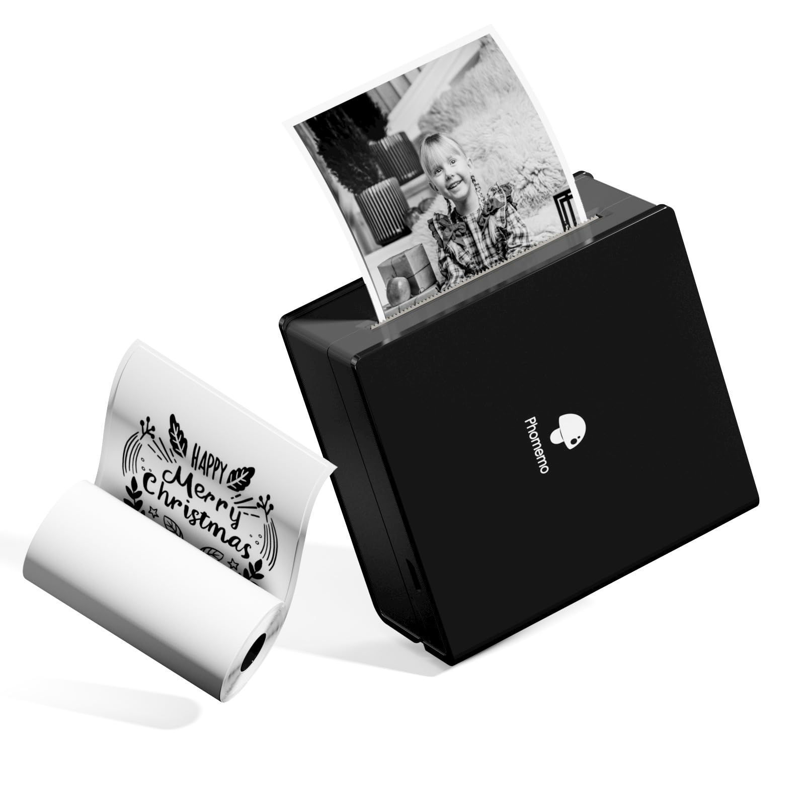 【数量限定】サーマルプリンター モバイルプリンター ポータブル式 ミニプリター フォト メモプリンター 感熱 スマホ対応 白黒プリンター Bluetooth接続 写真/手帳/メモ/ラベル/ドキュメント/