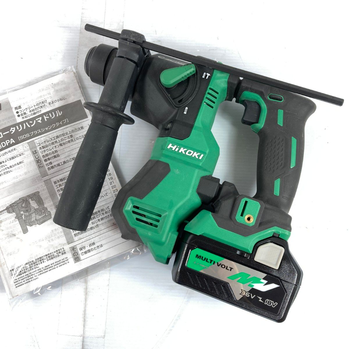 ＊＊HiKOKI ハイコーキ 36V コードレスロータリーハンマドリル バッテリ1個付属 PSEマークあり DH18DPA|BSL36A18 グリーン