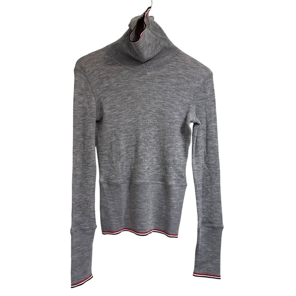 美品 THOM BROWNE トムブラウン 長袖 タートルネック ニット セーター 